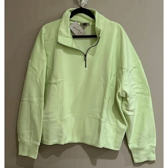 Universal Thread NWT size 4X Bright Yellow 1/4 zip sweatshirt - Picture 2 of 6